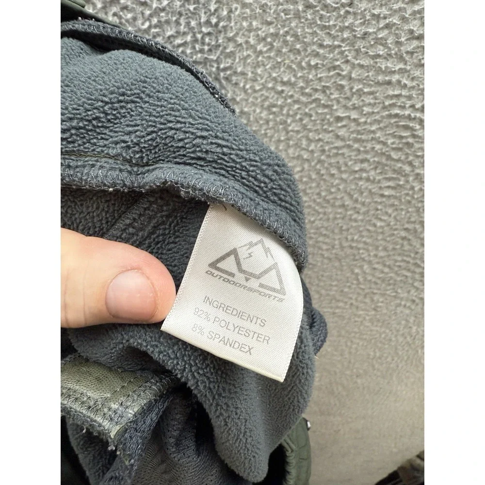 Outdoor Sports Pants Mens 36 Green Fleece Lined Performance Articulated‎ Knee